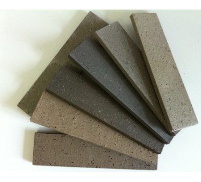 Sintered clay face grey brick